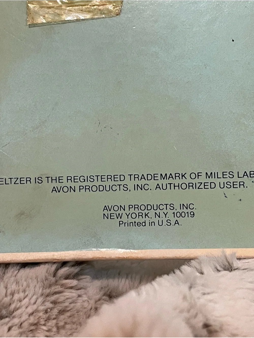 1970s Avon Gentlemen's Blend soap set branded with Alka-Seltzer misprint box.